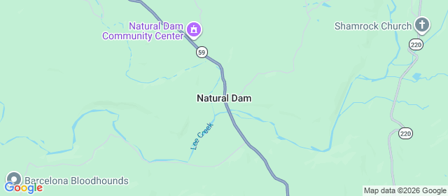 Natural Dam Waterfalls