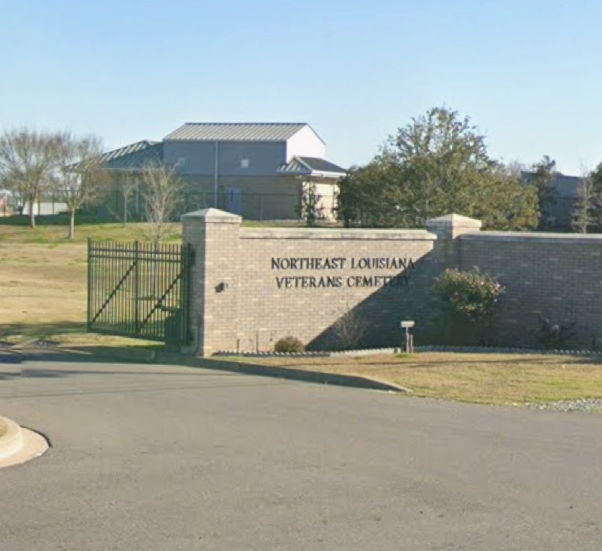 Veterans Cemetery sign