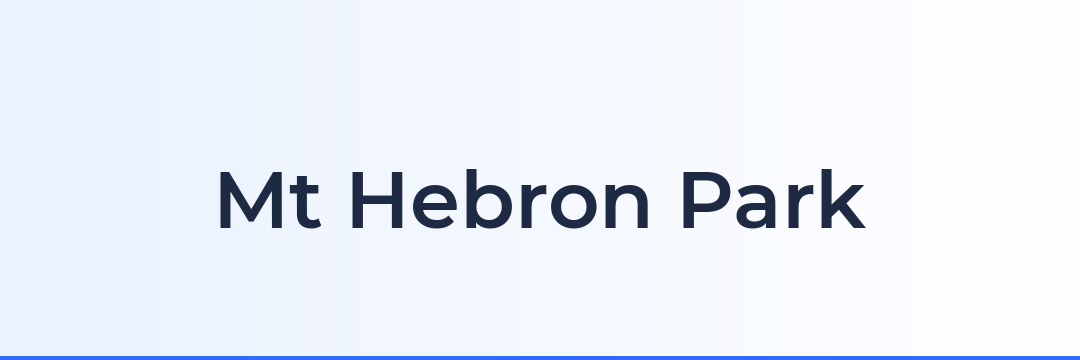 Mt Hebron Park