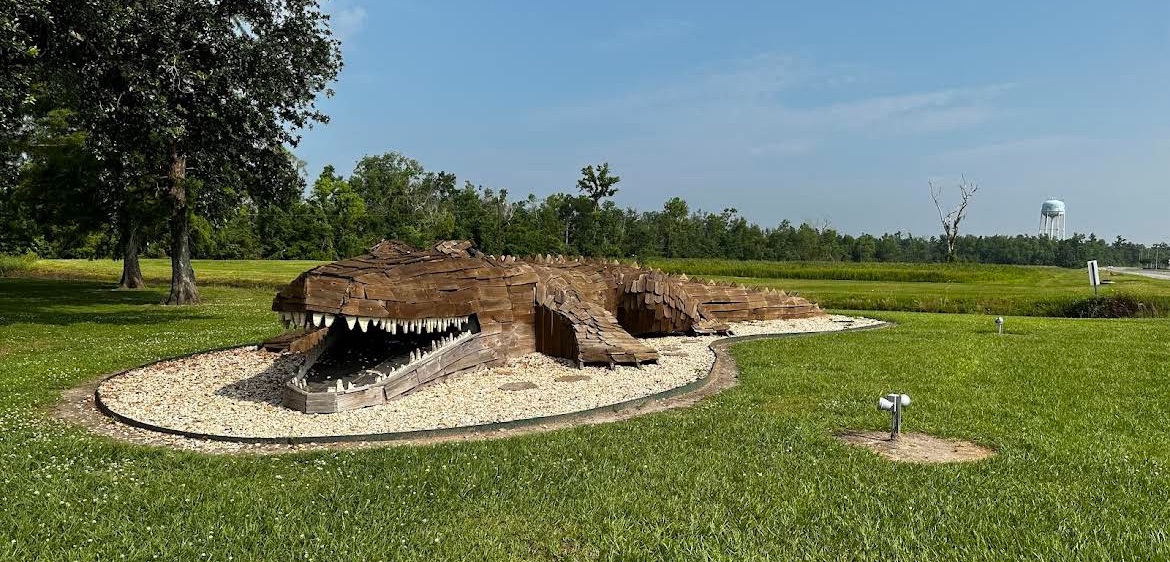 50' Wooden Alligator