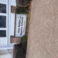 Oak Ridge Church sign