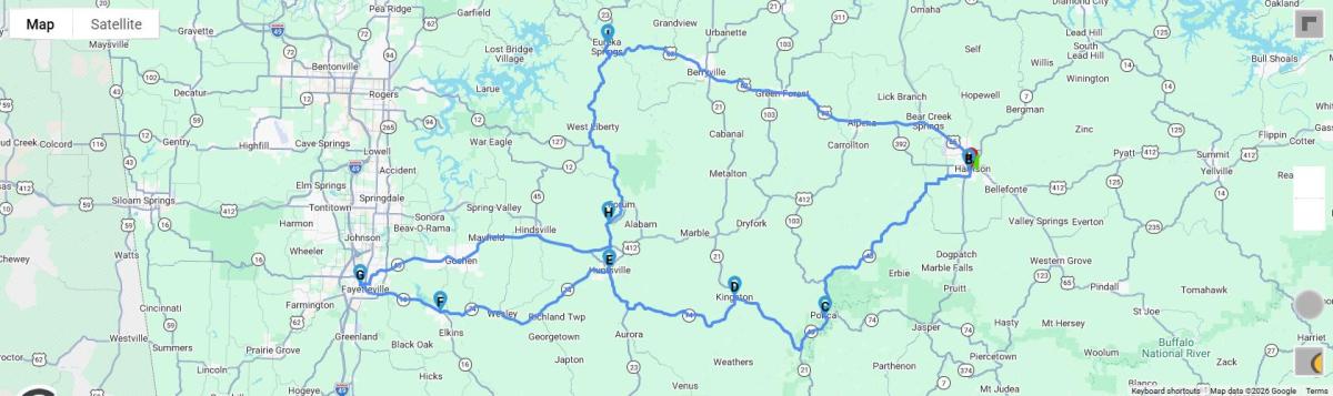 Triple B Backroads Route