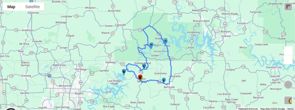 Eureka Springs 90 mile Poker Run